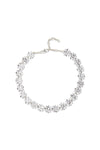 Attie Necklace: Silver cubic zirconia necklace, perfect to accessorise for formal events. 